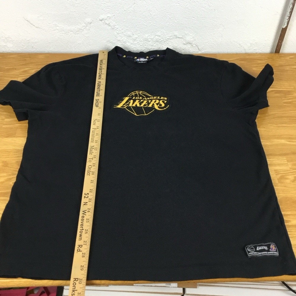 NBA Los Angeles Lakers Josh Denzel Primark Black Graphic T-Shirt Mens 2XL - Picture 6 of 9